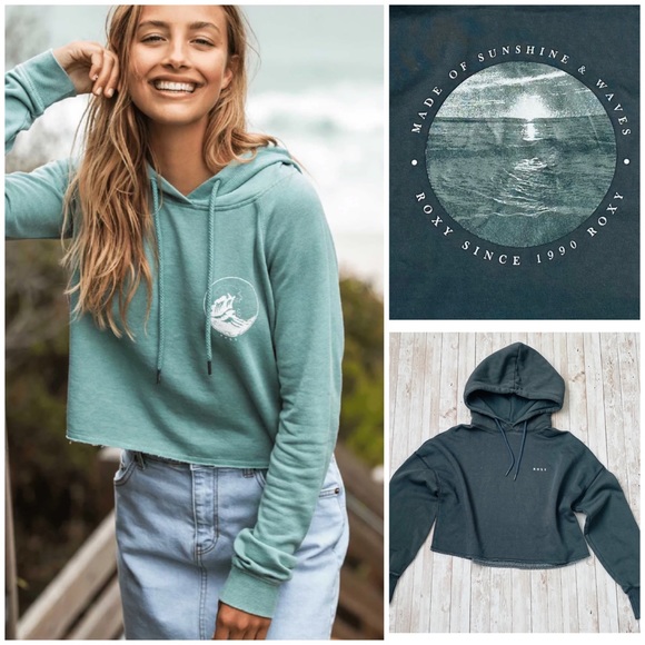 Roxy Tops - Roxy Aloha Island Cropped Hoodie
